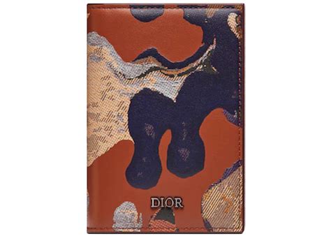 DIOR AND PETER DOIG Wallet Cognac